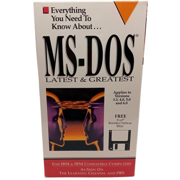 MS DOS Latest and Greatest VHS Floppy Video Everything You Need To Know Vintage - Picture 4 of 9